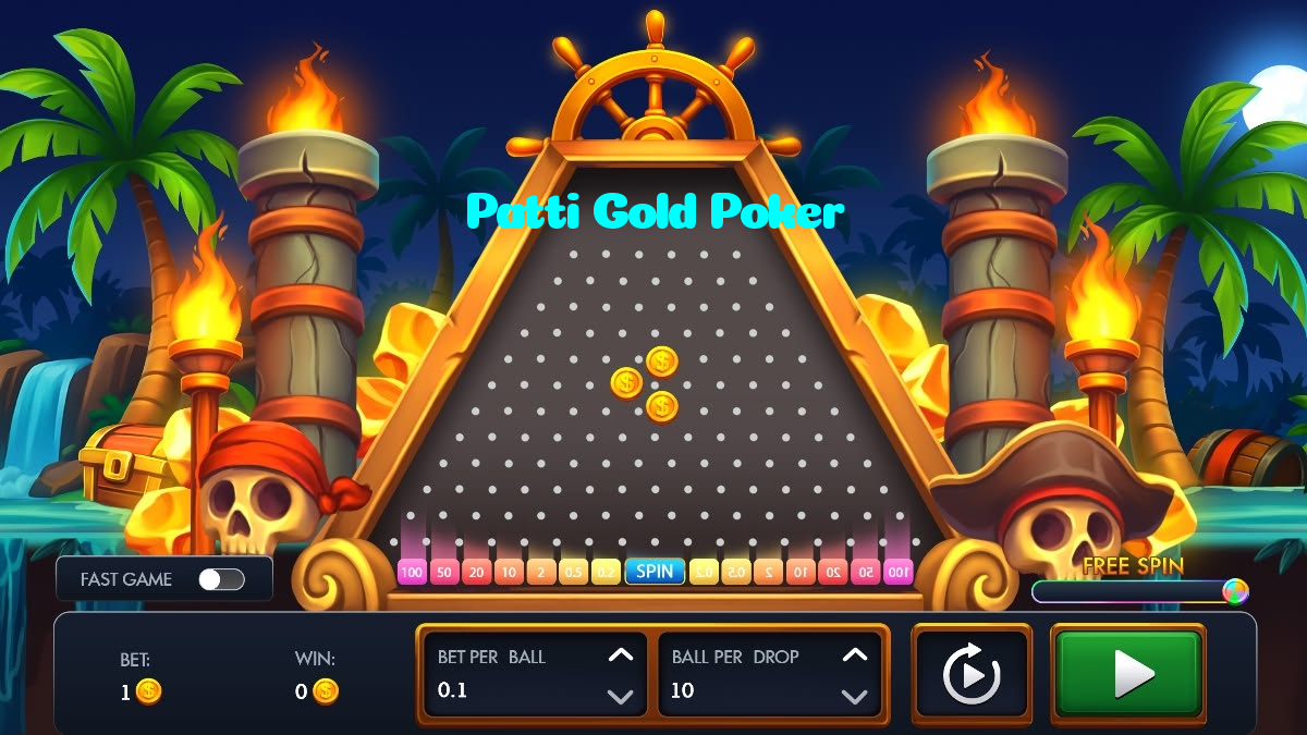 Patti Gold Poker casino presented on mobile device in Pakistan with slots and live games